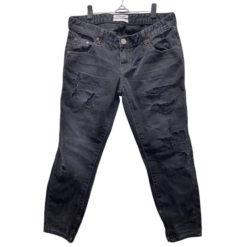 One X One TeaSpoon Low Waist Short Rise Rigid Skinny Leg 7/8 Length Size 30